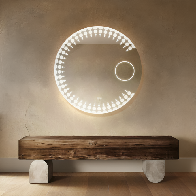 Rund spegel med LED belysning-Buey - Bild 4